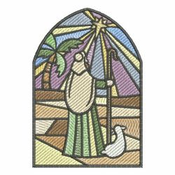 Stained Glass Nativity 05 machine embroidery designs