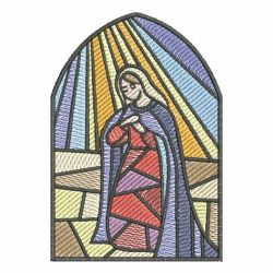 Stained Glass Nativity 06 machine embroidery designs