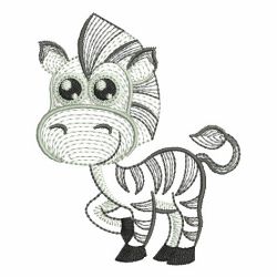 Rippled Baby Animals 2 04(Lg) machine embroidery designs