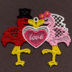 FSL Flamingos 04 machine embroidery designs