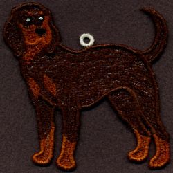 FSL Black and Tan Coonhound machine embroidery designs