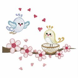 Rippled Sweet Tweets 09(Lg) machine embroidery designs
