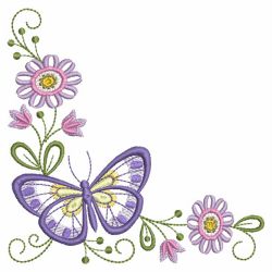 Delightful Butterfly Corner 10(Md) machine embroidery designs