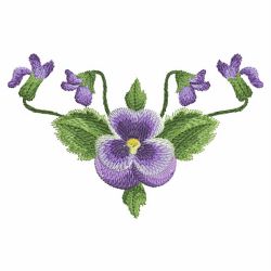 Watercolor Pansy 03(Md) machine embroidery designs