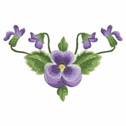 Watercolor Pansy 03(Lg) machine embroidery designs