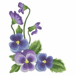 Watercolor Pansy 04(Md) machine embroidery designs