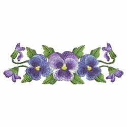 Watercolor Pansy 05(Sm) machine embroidery designs