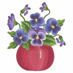 Watercolor Pansy 07(Md) machine embroidery designs