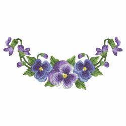 Watercolor Pansy 08(Sm) machine embroidery designs