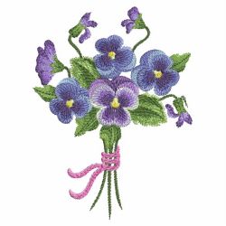 Watercolor Pansy 10(Md) machine embroidery designs