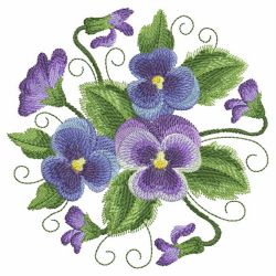 Watercolor Pansy 11(Sm) machine embroidery designs