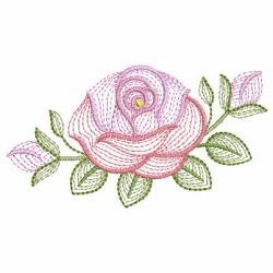 Rippled Sweet Roses 01(Lg) machine embroidery designs