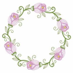 Rippled Sweet Roses 11(Lg) machine embroidery designs