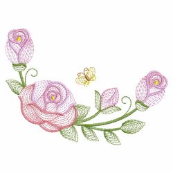 Rippled Sweet Roses 14(Lg) machine embroidery designs