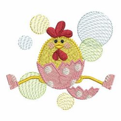 Funky Baby Chick 02 machine embroidery designs