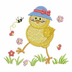 Funky Baby Chick 08 machine embroidery designs