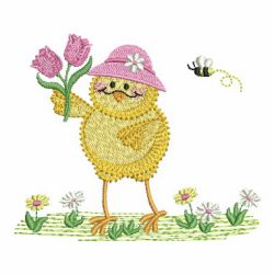 Funky Baby Chick 10 machine embroidery designs