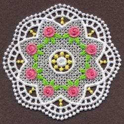 FSL Delicate Rose Doily 02 machine embroidery designs