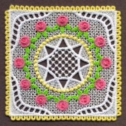FSL Delicate Rose Doily 03 machine embroidery designs