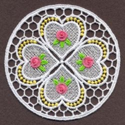 FSL Delicate Rose Doily 04 machine embroidery designs