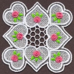 FSL Delicate Rose Doily 05 machine embroidery designs