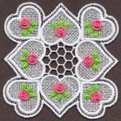 FSL Delicate Rose Doily 05