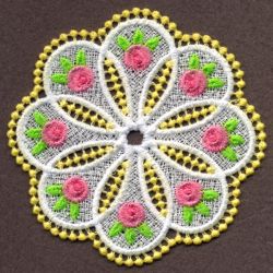 FSL Delicate Rose Doily 06 machine embroidery designs