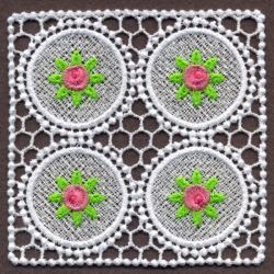 FSL Delicate Rose Doily 08 machine embroidery designs