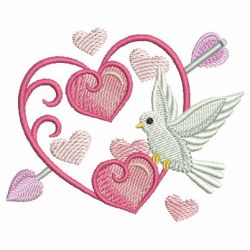 Valentine Doves 04 machine embroidery designs
