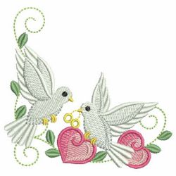 Valentine Doves 07 machine embroidery designs