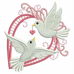 Valentine Doves 12 machine embroidery designs