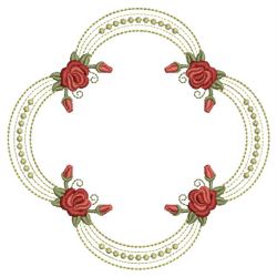 Red Roses Frame(Sm) machine embroidery designs