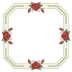 Red Roses Frame 02(Sm) machine embroidery designs