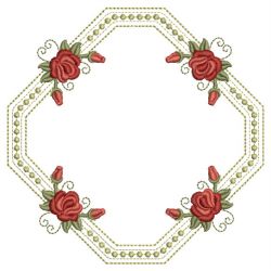 Red Roses Frame 03(Sm) machine embroidery designs