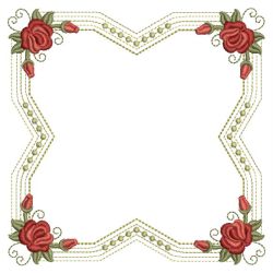 Red Roses Frame 05(Md) machine embroidery designs