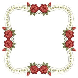Red Roses Frame 07(Lg) machine embroidery designs