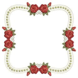 Red Roses Frame 07(Md) machine embroidery designs