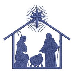 Nativity Silhouettes 2 02 machine embroidery designs