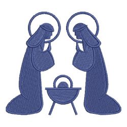 Nativity Silhouettes 2 03 machine embroidery designs