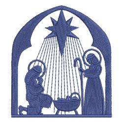 Nativity Silhouettes 2 07 machine embroidery designs