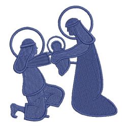 Nativity Silhouettes 2 08 machine embroidery designs