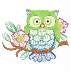 Owl Branch 01(Lg) machine embroidery designs