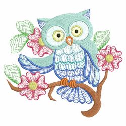 Owl Branch 03(Lg) machine embroidery designs