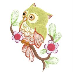 Owl Branch 04(Lg) machine embroidery designs