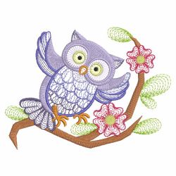 Owl Branch 07(Md) machine embroidery designs