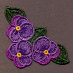 FSL Pansy Ornaments 05 machine embroidery designs