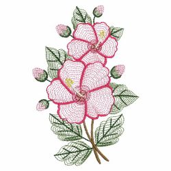 Rippled Hibiscus 03(Lg) machine embroidery designs