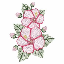 Rippled Hibiscus 04(Sm) machine embroidery designs