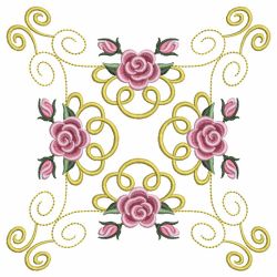 Pearl Roses Quilt 7 machine embroidery designs