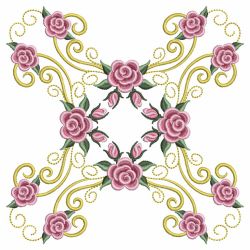Pearl Roses Quilt 7 04 machine embroidery designs